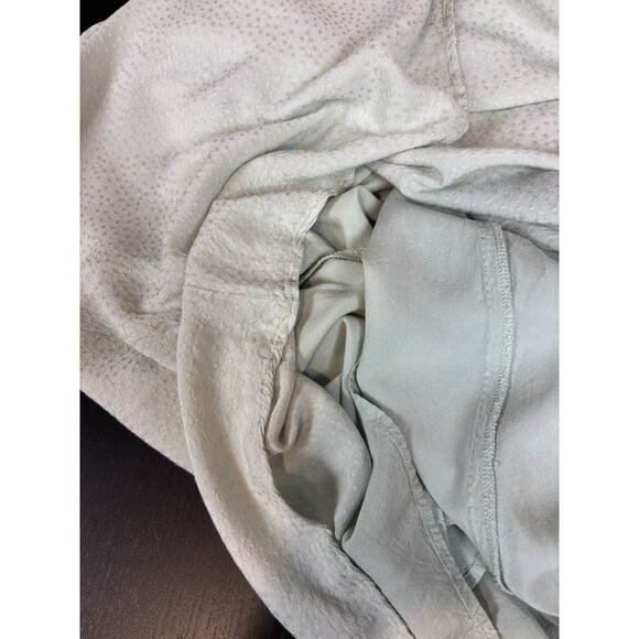 Saltwater Luxe Anthropologie Lilian Cut Out Maxi Dress Sage Green Medium Smocked - Picture 8 of 16